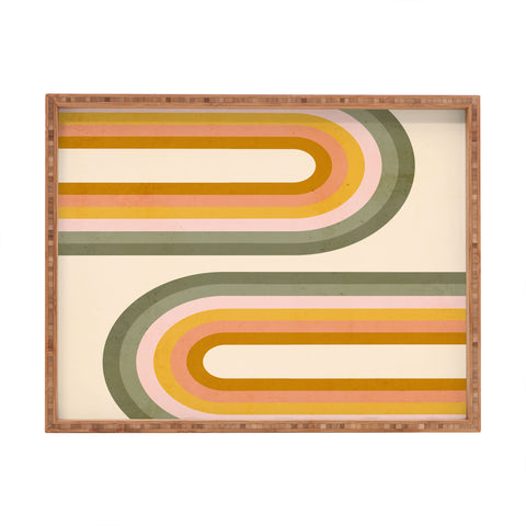 Emanuela Carratoni Double Spring Rainbow Rectangular Tray