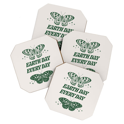 Emanuela Carratoni Earth Day Every Day Coaster Set