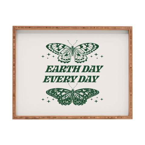 Emanuela Carratoni Earth Day Every Day Rectangular Tray