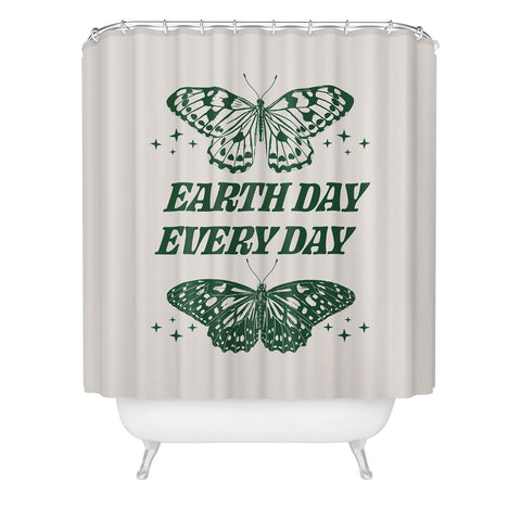 Emanuela Carratoni Earth Day Every Day Shower Curtain