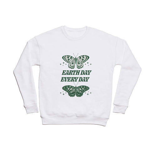 Emanuela Carratoni Earth Day Every Day Crewneck Sweatshirt