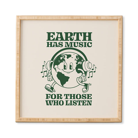 Emanuela Carratoni Earth Silent Disco Framed Wall Art