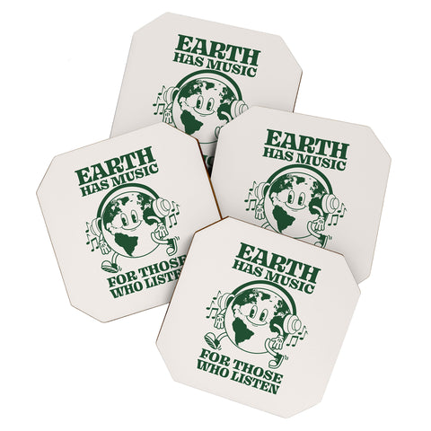 Emanuela Carratoni Earth Silent Disco Coaster Set