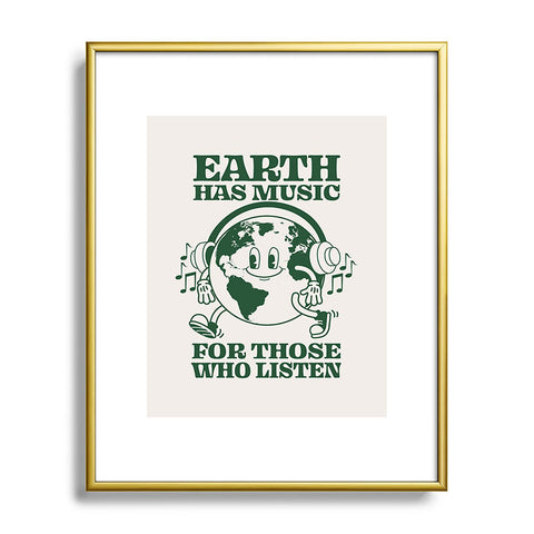 Emanuela Carratoni Earth Silent Disco Metal Framed Art Print
