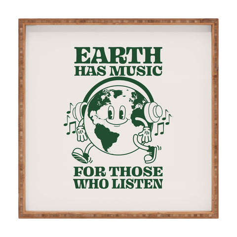 Emanuela Carratoni Earth Silent Disco Square Tray