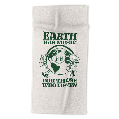 Emanuela Carratoni Earth Silent Disco Beach Towel