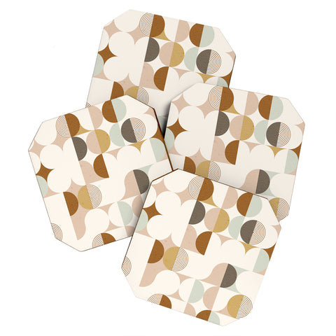 Emanuela Carratoni Earthnware Geometry Coaster Set