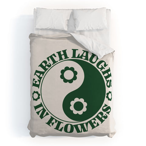 Emanuela Carratoni Eearth Laughs in Flowers Duvet Cover