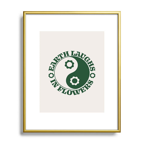 Emanuela Carratoni Eearth Laughs in Flowers Metal Framed Art Print