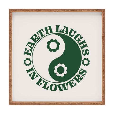Emanuela Carratoni Eearth Laughs in Flowers Square Tray