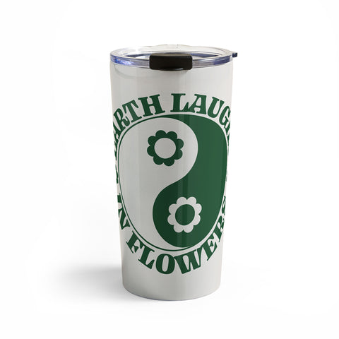 Emanuela Carratoni Eearth Laughs in Flowers Travel Mug