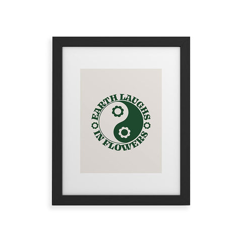 Emanuela Carratoni Eearth Laughs in Flowers Framed Art Print