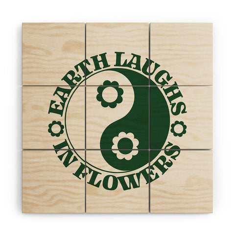Emanuela Carratoni Eearth Laughs in Flowers Wood Wall Mural