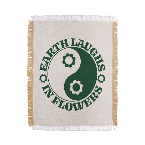 Emanuela Carratoni Eearth Laughs in Flowers Throw Blanket