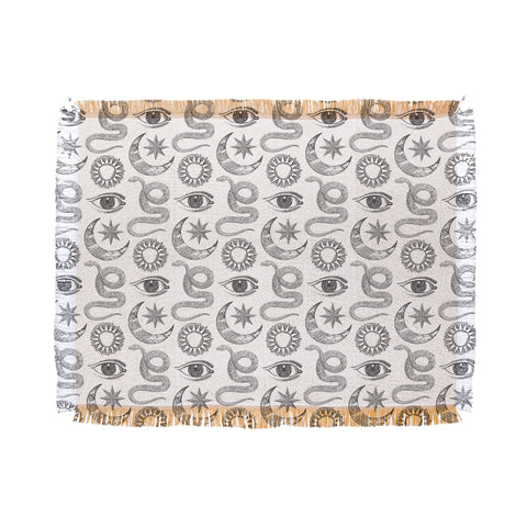 Emanuela Carratoni Esoteric Pattern Throw Blanket