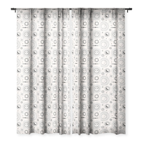 Emanuela Carratoni Esoteric Universe Sheer Window Curtain