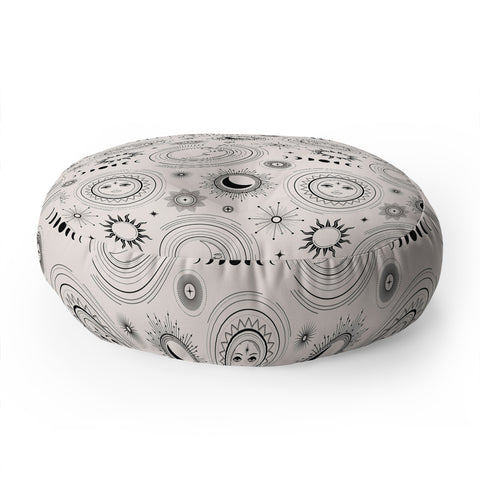 Emanuela Carratoni Esoteric Universe Floor Pillow Round