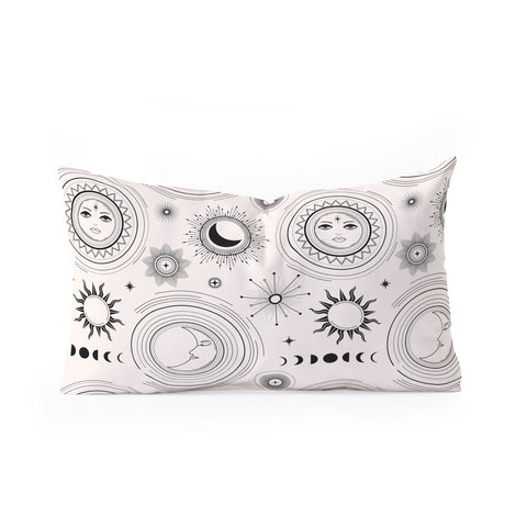 Emanuela Carratoni Esoteric Universe Oblong Throw Pillow