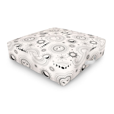 Emanuela Carratoni Esoteric Universe Outdoor Floor Cushion