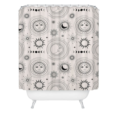 Emanuela Carratoni Esoteric Universe Shower Curtain