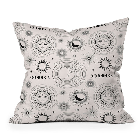 Emanuela Carratoni Esoteric Universe Outdoor Throw Pillow