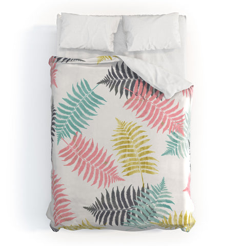 Emanuela Carratoni Ferns Dance Duvet Cover