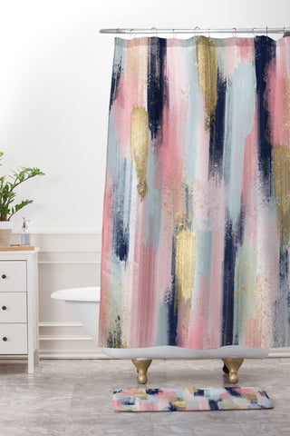 Emanuela Carratoni Festive Colors 2 Shower Curtain And Mat
