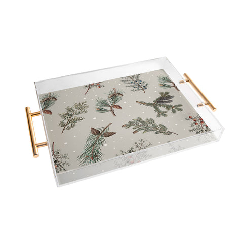 Emanuela Carratoni Festive Forest Acrylic Tray