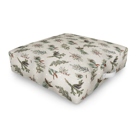 Emanuela Carratoni Festive Forest Outdoor Floor Cushion