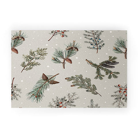 Emanuela Carratoni Festive Forest Welcome Mat