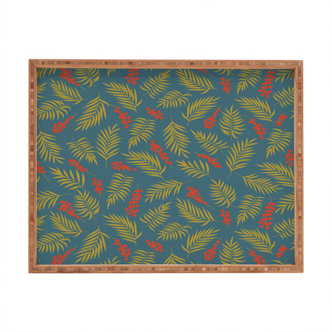 Emanuela Carratoni Festive Mistletoe Rectangular Tray