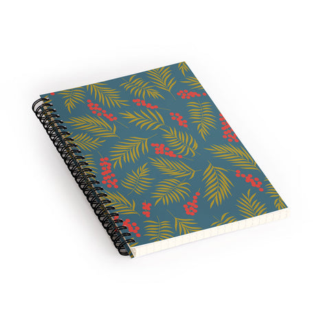 Emanuela Carratoni Festive Mistletoe Spiral Notebook