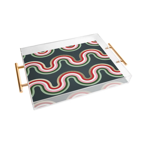 Emanuela Carratoni Festive Rainbow Acrylic Tray