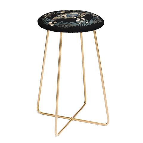 Emanuela Carratoni Floral Moth Counter Stool