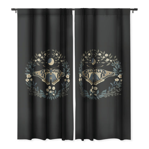 Emanuela Carratoni Floral Moth Blackout Non Repeat