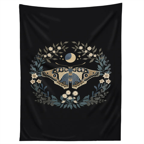 Emanuela Carratoni Floral Moth Tapestry