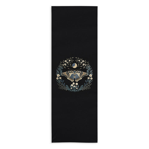 Emanuela Carratoni Floral Moth Yoga Towel
