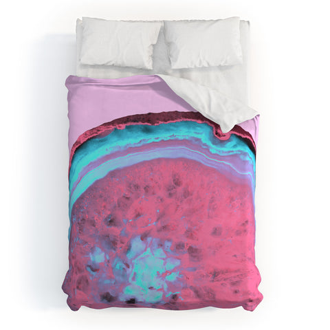 Emanuela Carratoni Fluo Agate Duvet Cover