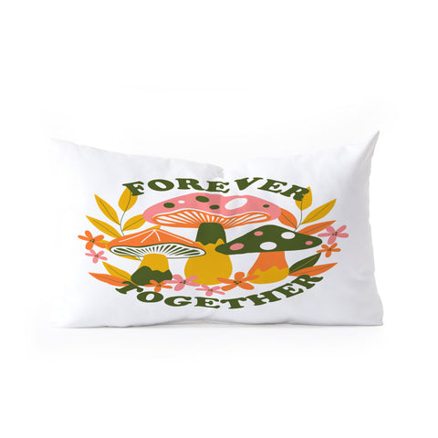 Emanuela Carratoni Forever Together Oblong Throw Pillow
