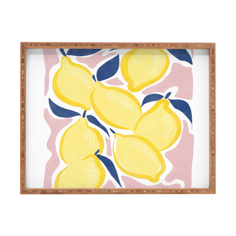 Emanuela Carratoni Fresh Lemons Rectangular Tray