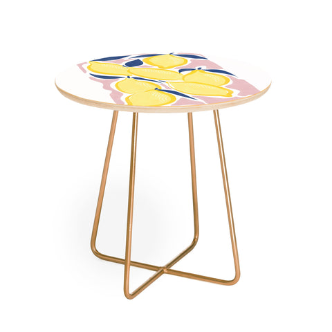 Emanuela Carratoni Fresh Lemons Round Side Table