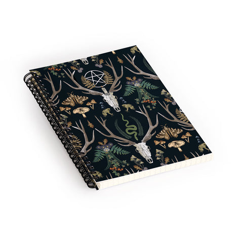 Emanuela Carratoni Full Moon Forest Spiral Notebook