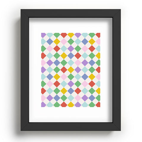 Emanuela Carratoni Funky Geometric Theme Recessed Framing Rectangle