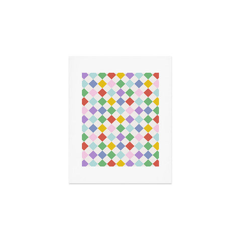 Emanuela Carratoni Funky Geometric Theme Art Print