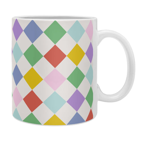 Emanuela Carratoni Funky Geometric Theme Coffee Mug