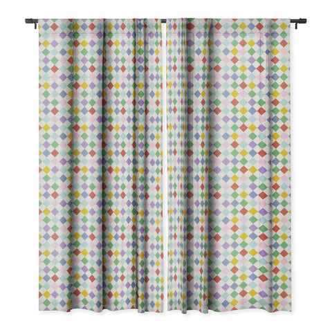 Emanuela Carratoni Funky Geometric Theme Blackout Window Curtain