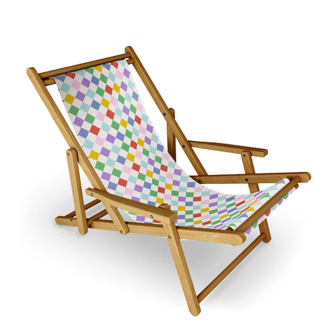 Emanuela Carratoni Funky Geometric Theme Sling Chair
