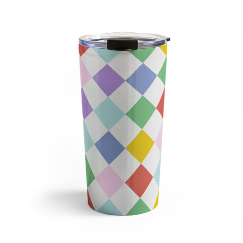 Emanuela Carratoni Funky Geometric Theme Travel Mug