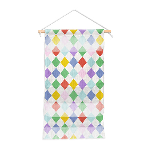 Emanuela Carratoni Funky Geometric Theme Wall Hanging Portrait