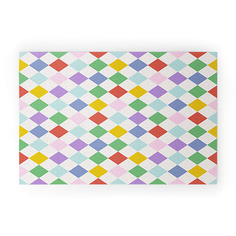 Emanuela Carratoni Funky Geometric Theme Welcome Mat